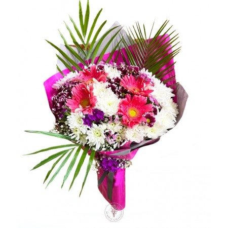 Karışık Kasımpatı ve Gerbera Buketi